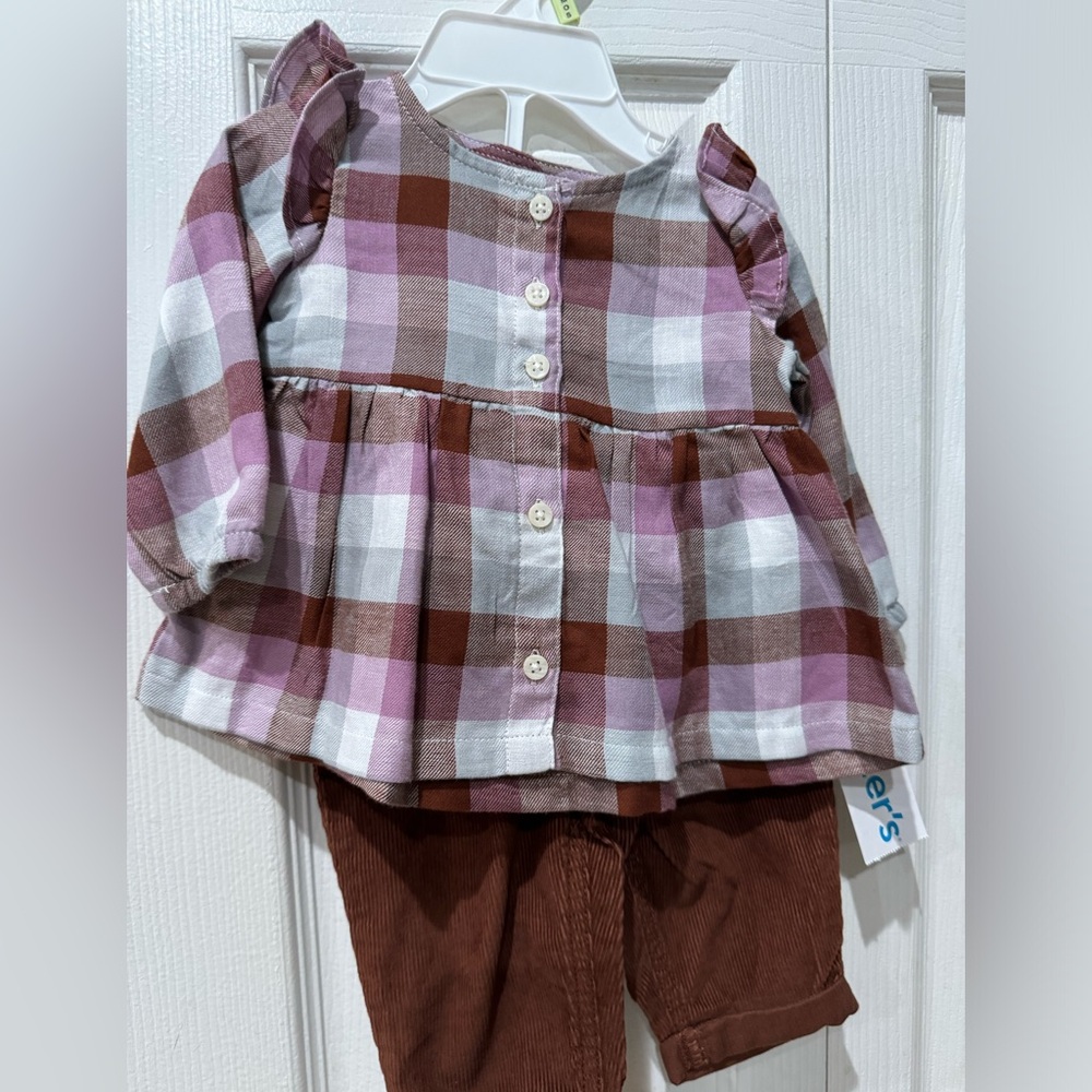 Carter’s long sleeve shirt and pant outfit